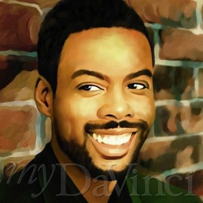 Chris Rock Oil Painting Giclee - myDaVinci